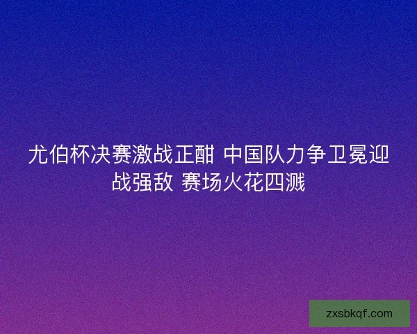 尤伯杯决赛激战正酣 中国队力争卫冕迎战强敌 赛场火花四溅